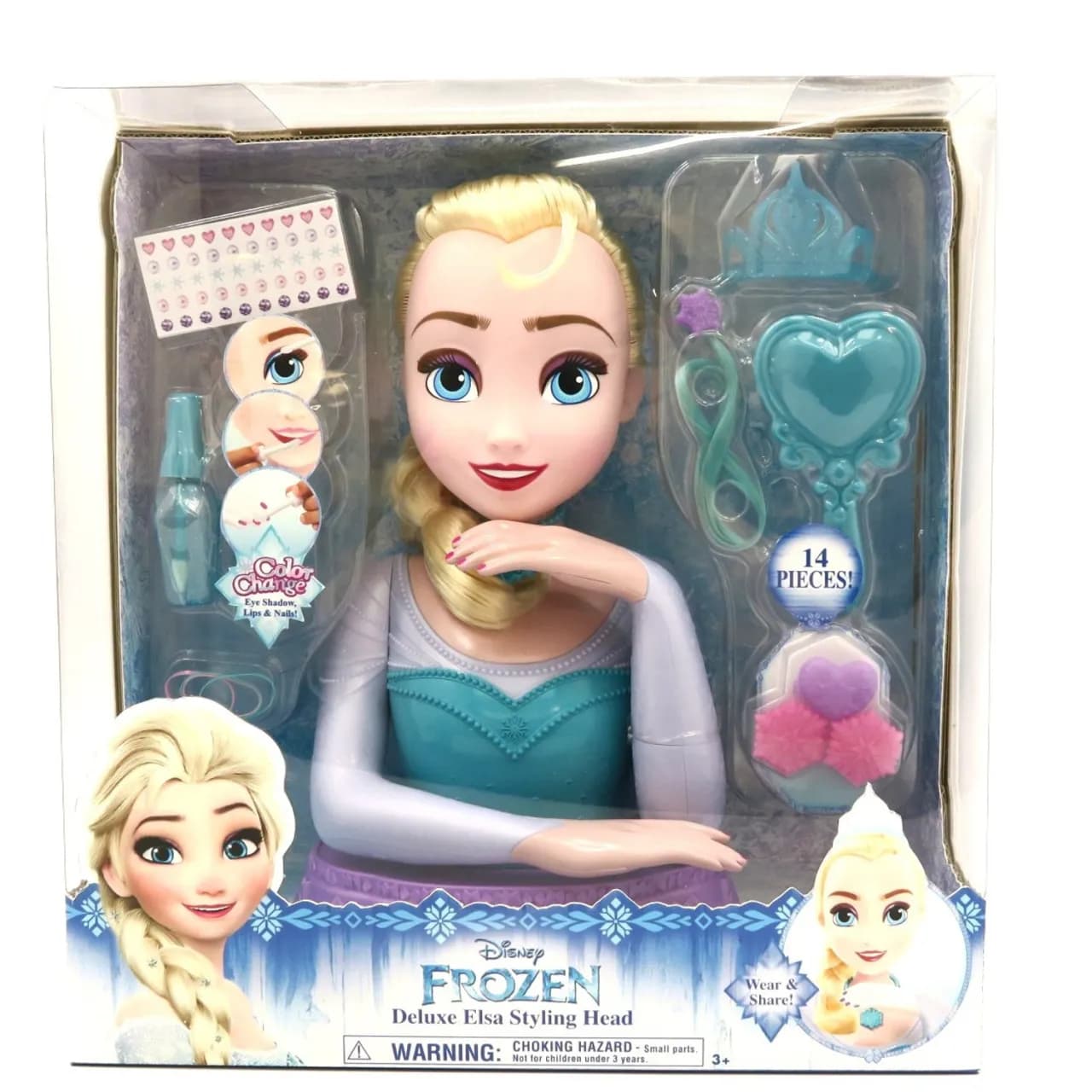 Elsa z Krainy Lodu: Idealna głowa do stylizacji włosów dla małych fryzjerek Elsa z Krainy Lodu: Idealna głowa do stylizacji włosów dla małych fryzjerek